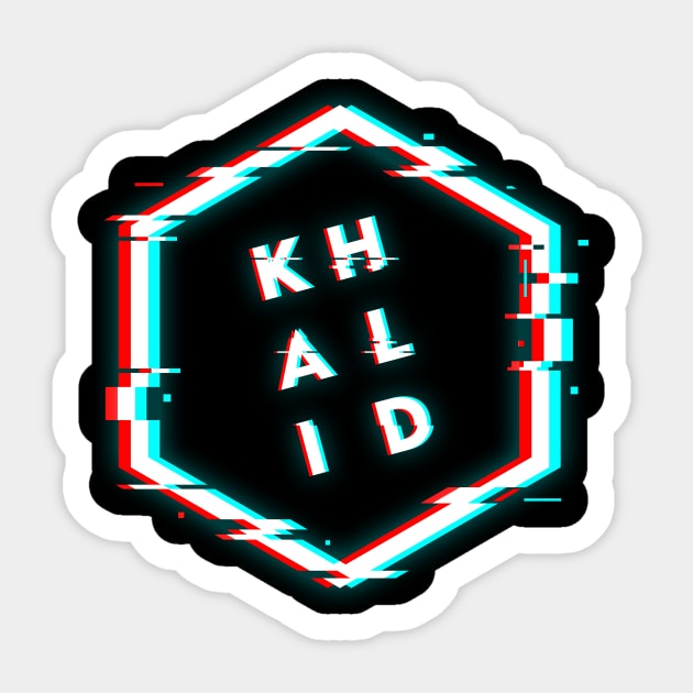 KHALID POLYGON GLITCH Sticker by BELLASOUND